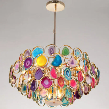 DecorBites™ Contemporary Firefly Metal Pendant Light with Round Canopy for Living Room - Island Lighting Solution