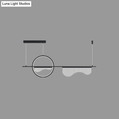 DecorBites™ Contemporary Geometric LED Pendant Light for Dining Room Island