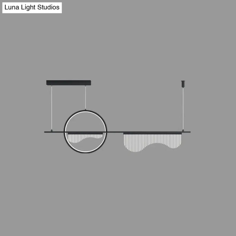 DecorBites™ Contemporary Geometric LED Pendant Light for Dining Room Island