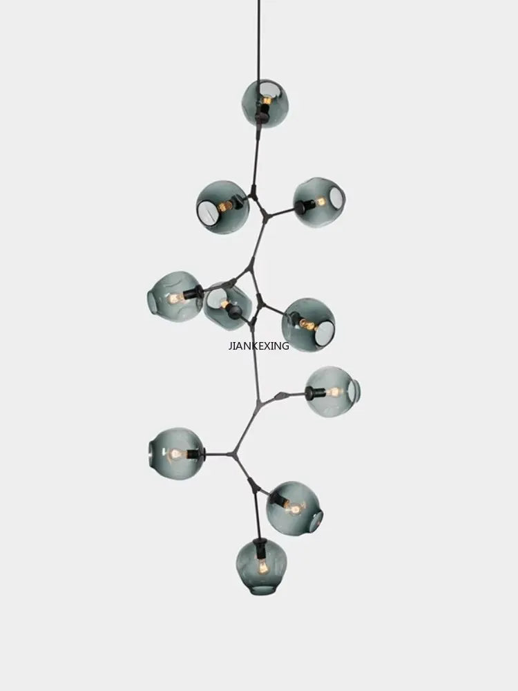 DecorBites™ Contemporary Glass Bubble Chandelier for Living Room