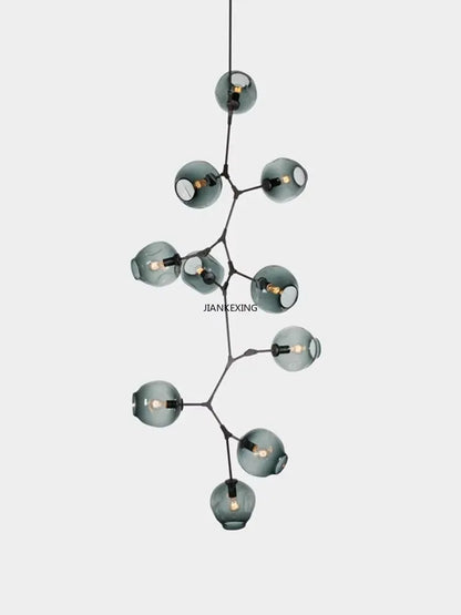 DecorBites™ Contemporary Glass Bubble Chandelier for Living Room