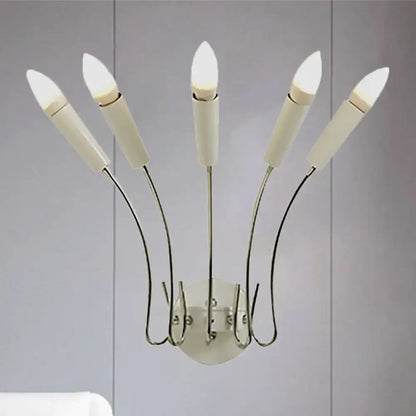 Contemporary gold and black metal sconce living room rocket lamp