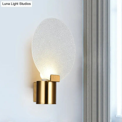 Contemporary gold bubble glass wall lamp bedroom sconce