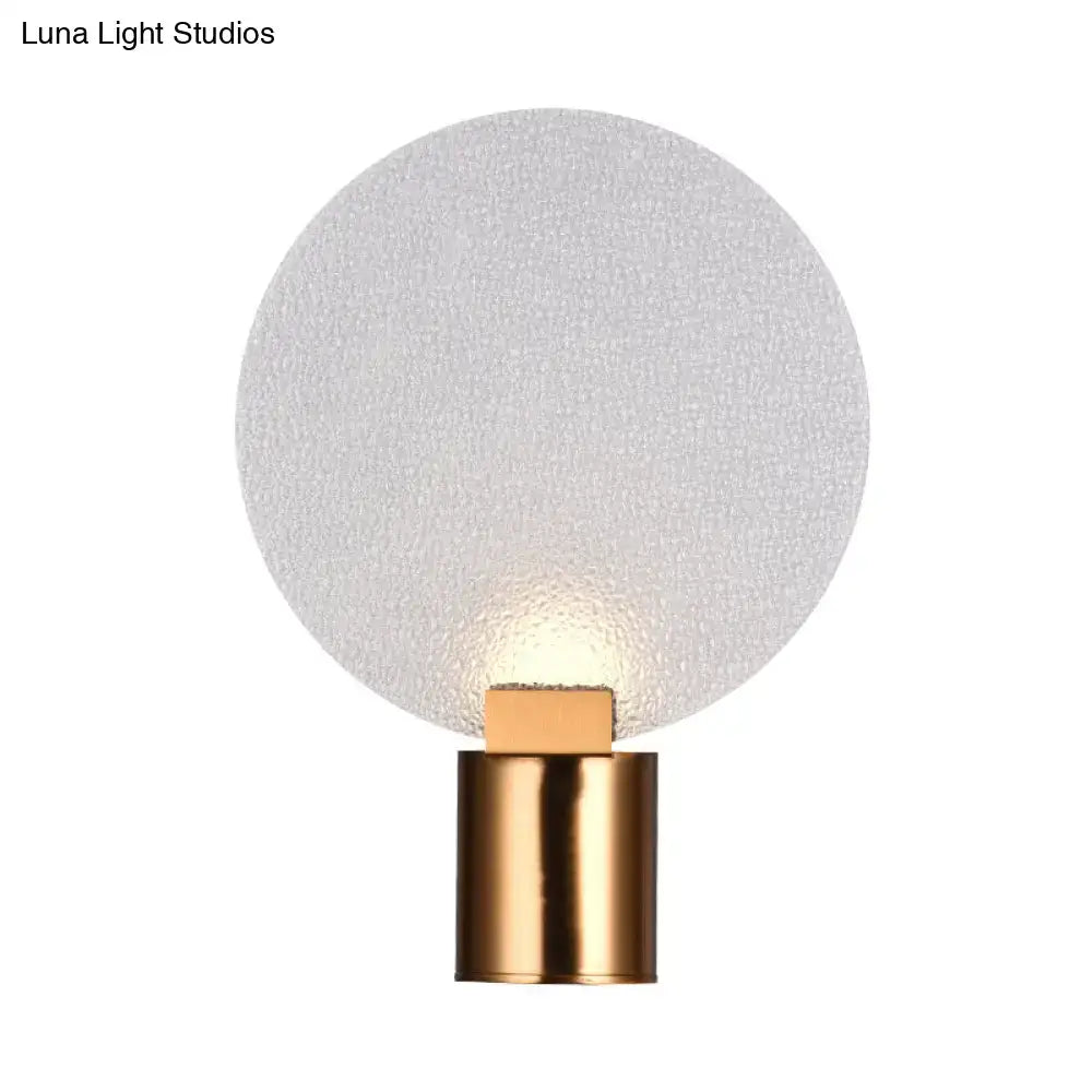 Contemporary gold bubble glass wall lamp bedroom sconce