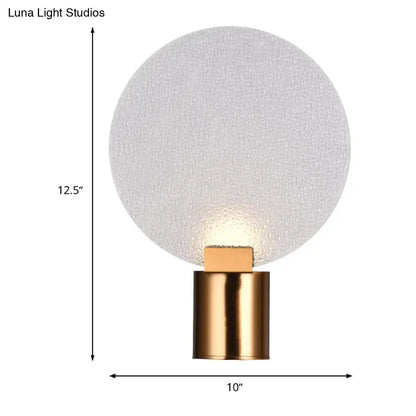 Contemporary gold bubble glass wall lamp bedroom sconce