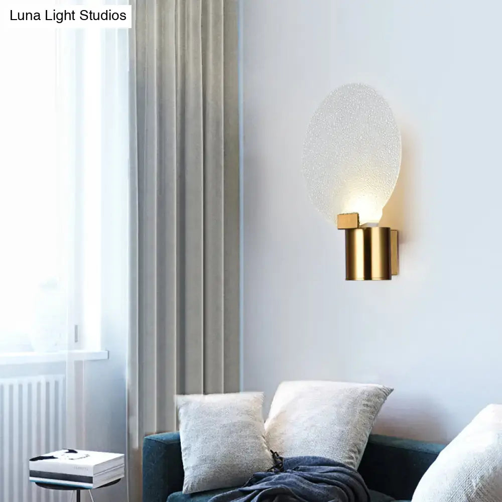 Contemporary gold bubble glass wall lamp bedroom sconce