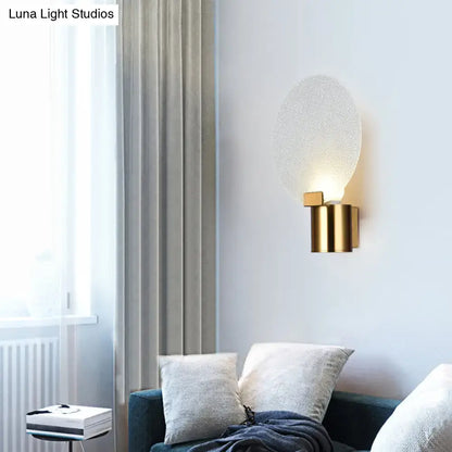 Contemporary gold bubble glass wall lamp bedroom sconce