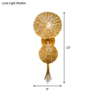 DecorBites™ Contemporary Gold Sconce Wall Light for Living Room