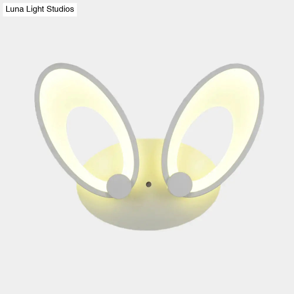 DecorBites™ Contemporary LED Acrylic Wall Sconce Light Fixture - White Finish, Warm/White Light - Perfect for Corners