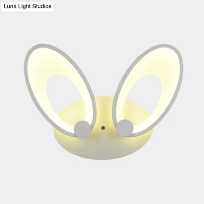DecorBites™ Contemporary LED Acrylic Wall Sconce Light Fixture - White Finish, Warm/White Light - Perfect for Corners