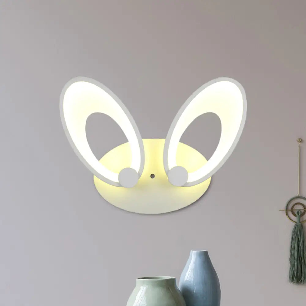 DecorBites™ Contemporary LED Acrylic Wall Sconce Light Fixture - White Finish, Warm/White Light - Perfect for Corners