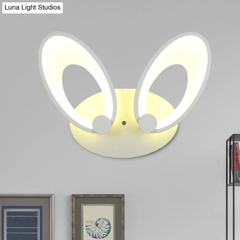 DecorBites™ Contemporary LED Acrylic Wall Sconce Light Fixture - White Finish, Warm/White Light - Perfect for Corners