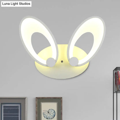 DecorBites™ Contemporary LED Acrylic Wall Sconce Light Fixture - White Finish, Warm/White Light - Perfect for Corners