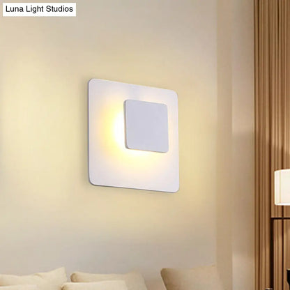DecorBites™ Contemporary LED Acrylic Wall Sconce Lighting for Living Room - White/Warm Light