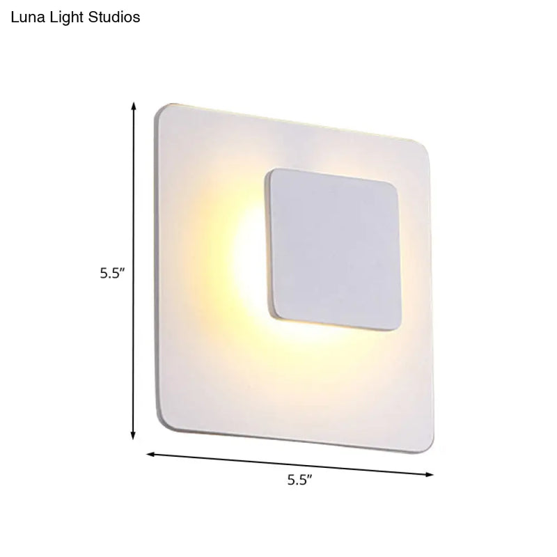 DecorBites™ Contemporary LED Acrylic Wall Sconce Lighting for Living Room - White/Warm Light