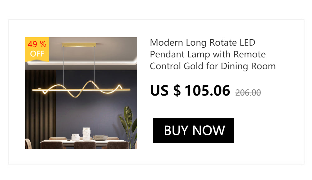 DecorBites™ Contemporary LED Chandelier for Dining Room Lighting