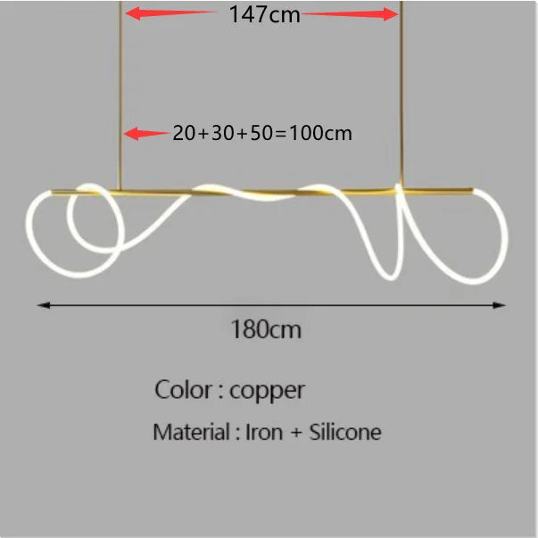 DecorBites™ Contemporary LED Chandelier for Dining Room Lighting