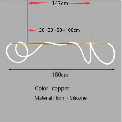 DecorBites™ Contemporary LED Chandelier for Dining Room Lighting