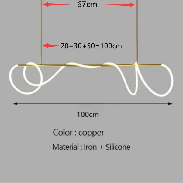 DecorBites™ Contemporary LED Chandelier for Dining Room Lighting
