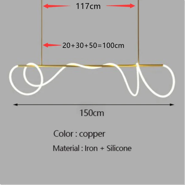 DecorBites™ Contemporary LED Chandelier for Dining Room Lighting