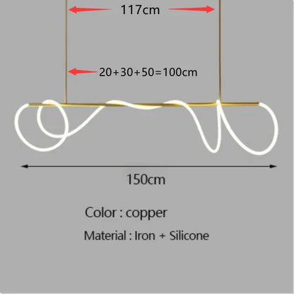 DecorBites™ Contemporary LED Chandelier for Dining Room Lighting