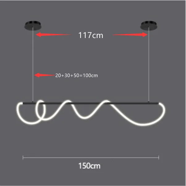 DecorBites™ Contemporary LED Chandelier for Dining Room Lighting