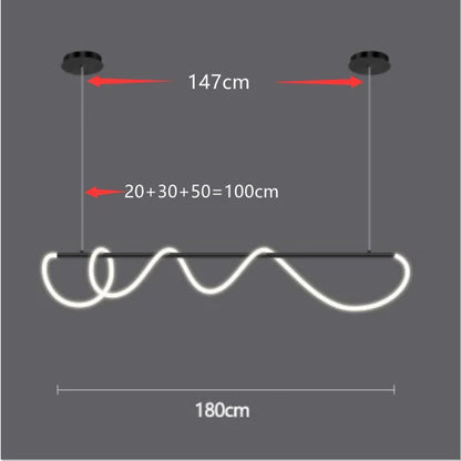 DecorBites™ Contemporary LED Chandelier for Dining Room Lighting