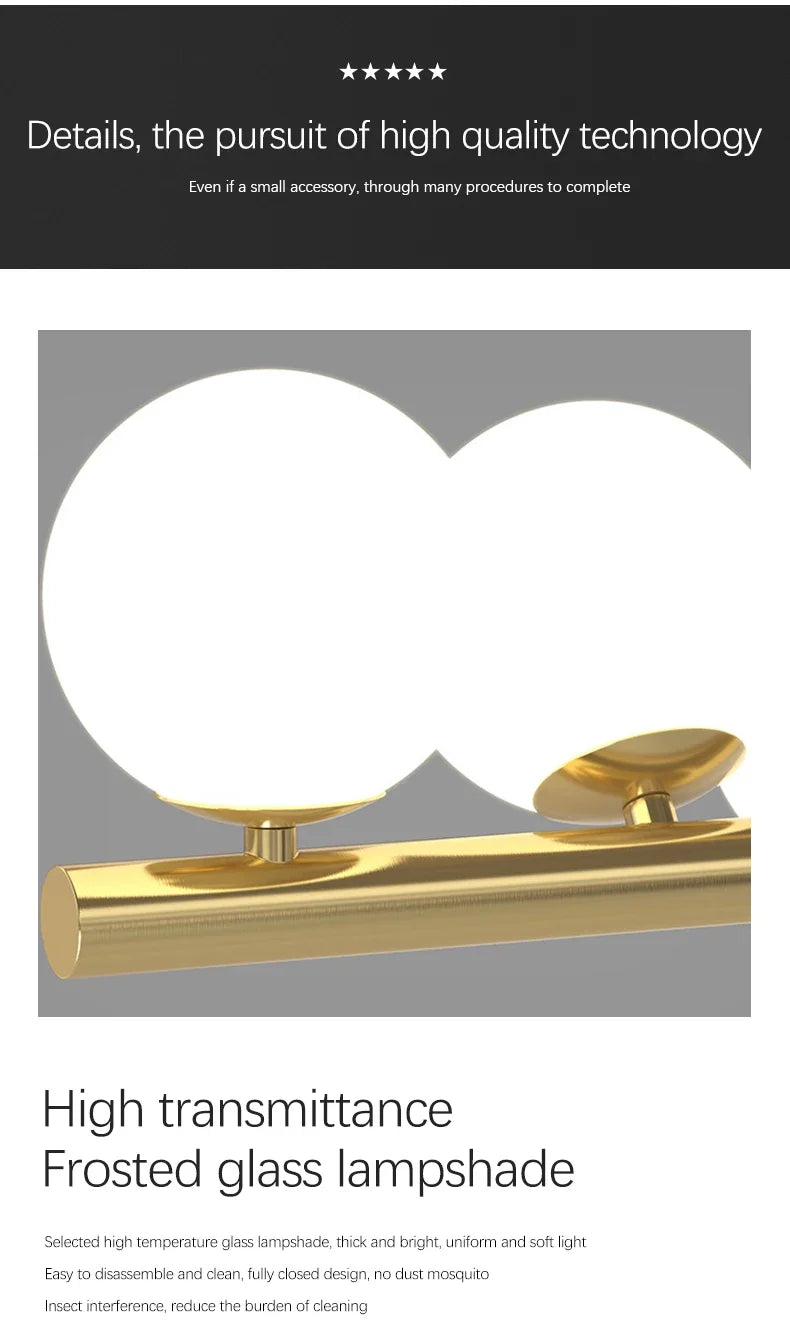 DecorBites™ Contemporary LED Glass Chandelier for Home Lighting
