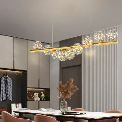 DecorBites™ Contemporary LED Glass Chandelier for Home Lighting