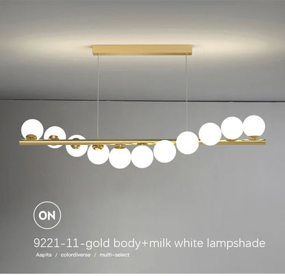 DecorBites™ Contemporary LED Glass Chandelier for Home Lighting