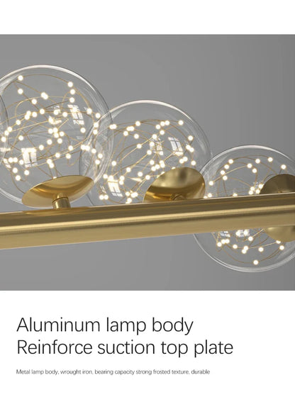 DecorBites™ Contemporary LED Glass Chandelier for Home Lighting