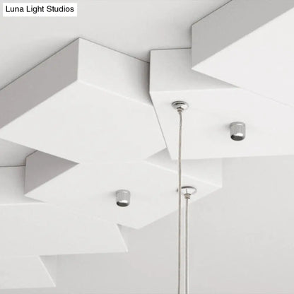 DecorBites™ Contemporary LED Island Light Fixture: Metallic Living Room Pendant Light