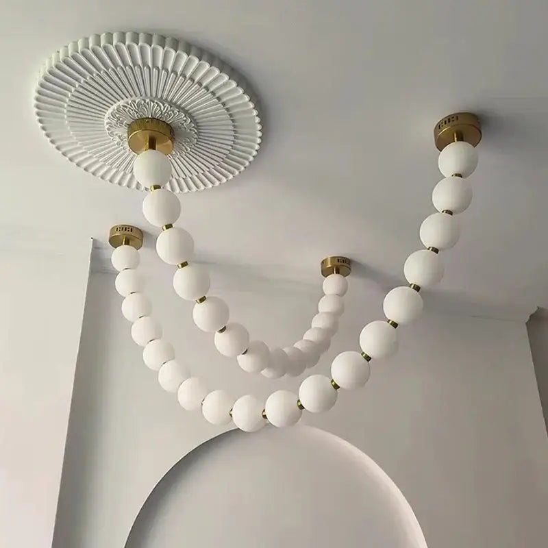 Contemporary led pendant chandeliers gold frosted glass dining room