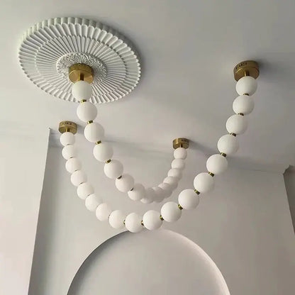 Contemporary led pendant chandeliers gold frosted glass dining room