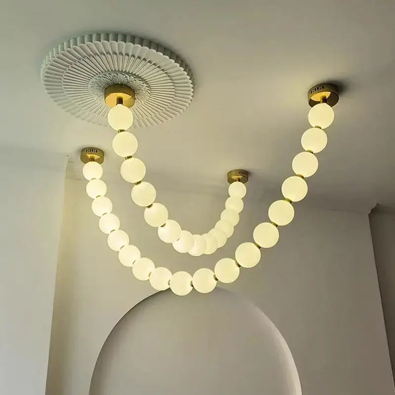 Contemporary led pendant chandeliers gold frosted glass dining room