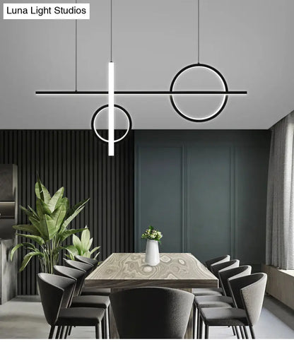 DecorBites™ Contemporary LED Suspension Ceiling Lamp with Acrylic Shade - Stylish Parlour Pendant Lighting Fixture