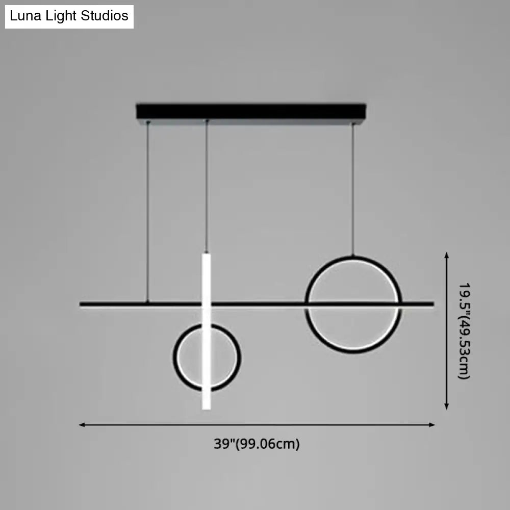 DecorBites™ Contemporary LED Suspension Ceiling Lamp with Acrylic Shade - Stylish Parlour Pendant Lighting Fixture