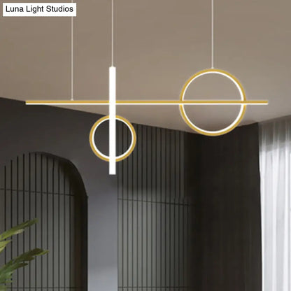 DecorBites™ Contemporary LED Suspension Ceiling Lamp with Acrylic Shade - Stylish Parlour Pendant Lighting Fixture