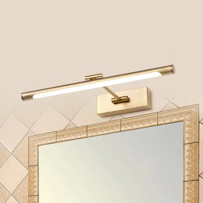 DecorBites™ Contemporary LED Tubed Vanity Wall Sconce - Black/White Acrylic Wall Lamp for Bathrooms - 16.5"/18" Wide