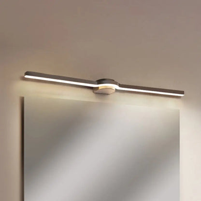DecorBites™ Contemporary LED Vanity Light in Black and White/Warm Light - 16"/23.5" Slim Line Acrylic Wall Sconce