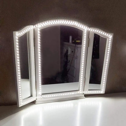 DecorBites™ Contemporary LED Vanity Strip Light - Metal Linear Make-Up Lighting for Bedroom - White