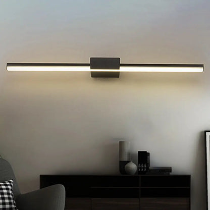 DecorBites™ Contemporary LED Vanity Wall Sconce in Natural Light - Linear Metal, White/Black, 16" to 31.5" Wide