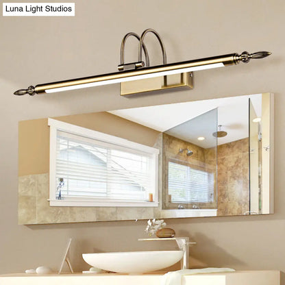 DecorBites™ Contemporary LED Wall Sconce - Slim Metal Design, 22"/26"/30" Wide, Brass/Nickel Finish, White/Warm Light