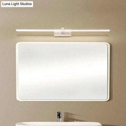 DecorBites™ Contemporary LED Wall Sconce - White Linear Vanity Light Fixture