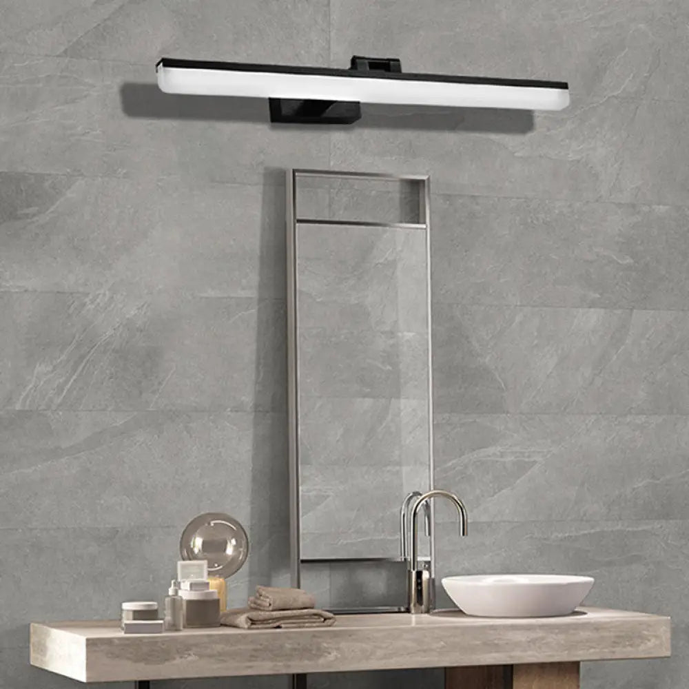 DecorBites™ Contemporary Metal LED Vanity Sconce - 16.5"/28"/22.5" Wide - Black/Silver/Coffee - Adjustable Lighting