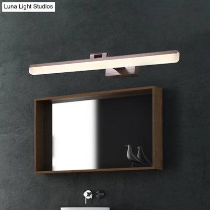 DecorBites™ Contemporary Metal LED Vanity Sconce - 16.5"/28"/22.5" Wide - Black/Silver/Coffee - Adjustable Lighting