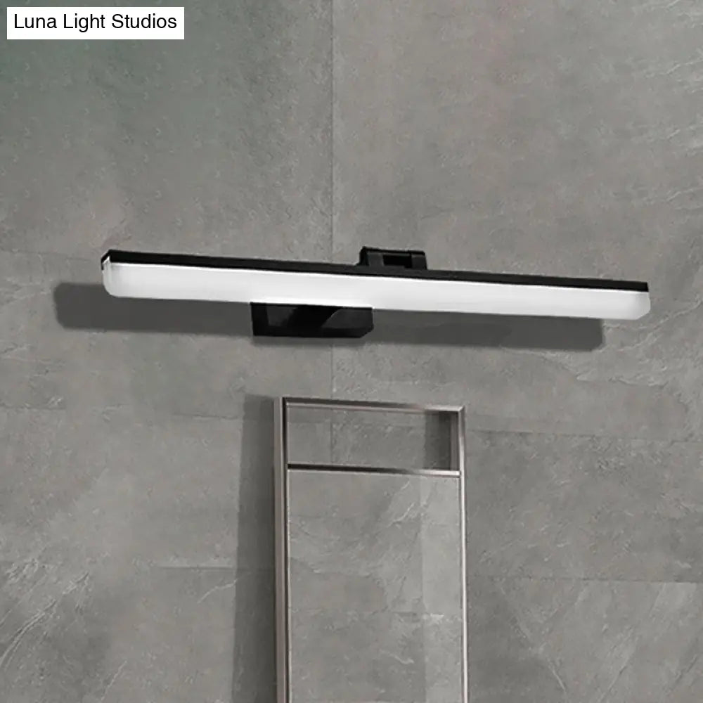 DecorBites™ Contemporary Metal LED Vanity Sconce - 16.5"/28"/22.5" Wide - Black/Silver/Coffee - Adjustable Lighting