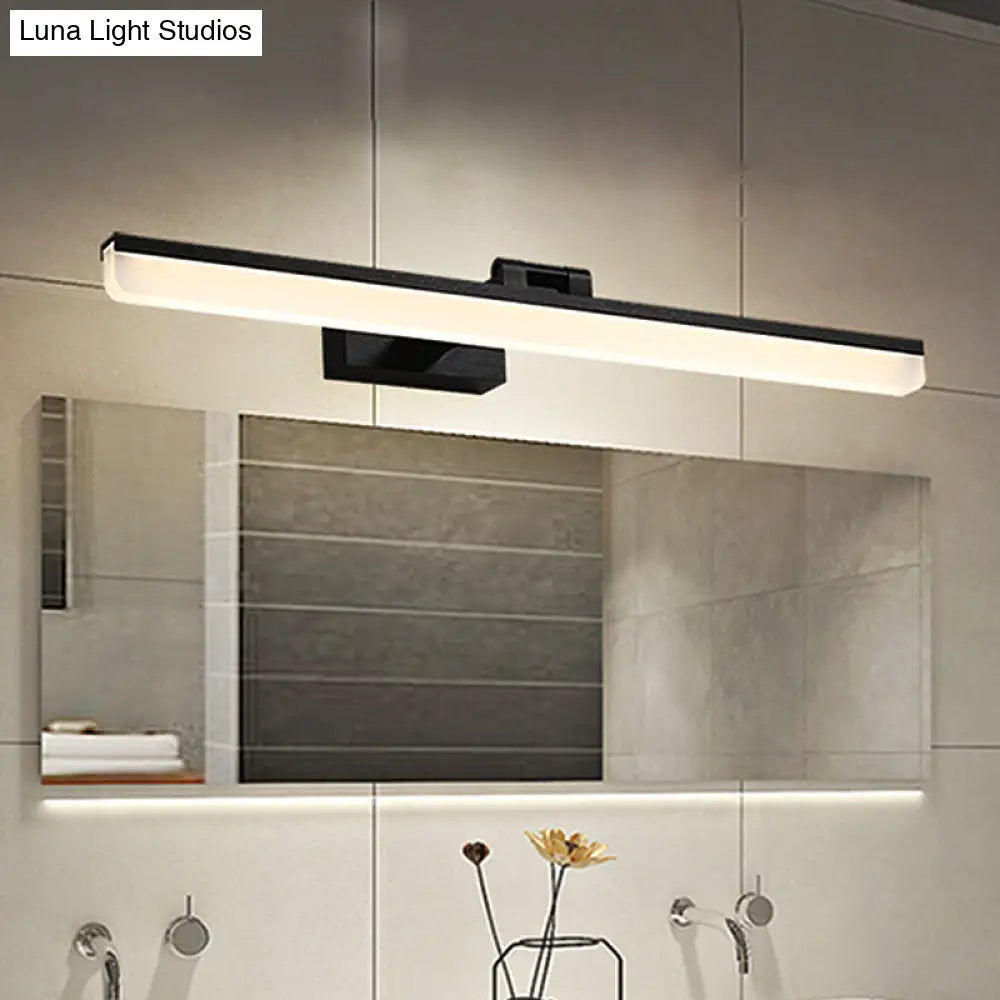 DecorBites™ Contemporary Metal LED Vanity Sconce - 16.5"/28"/22.5" Wide - Black/Silver/Coffee - Adjustable Lighting
