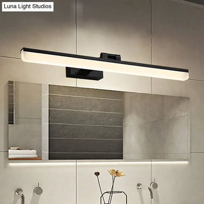 DecorBites™ Contemporary Metal LED Vanity Sconce - 16.5"/28"/22.5" Wide - Black/Silver/Coffee - Adjustable Lighting