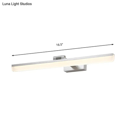 DecorBites™ Contemporary Metal LED Vanity Sconce - 16.5"/28"/22.5" Wide - Black/Silver/Coffee - Adjustable Lighting